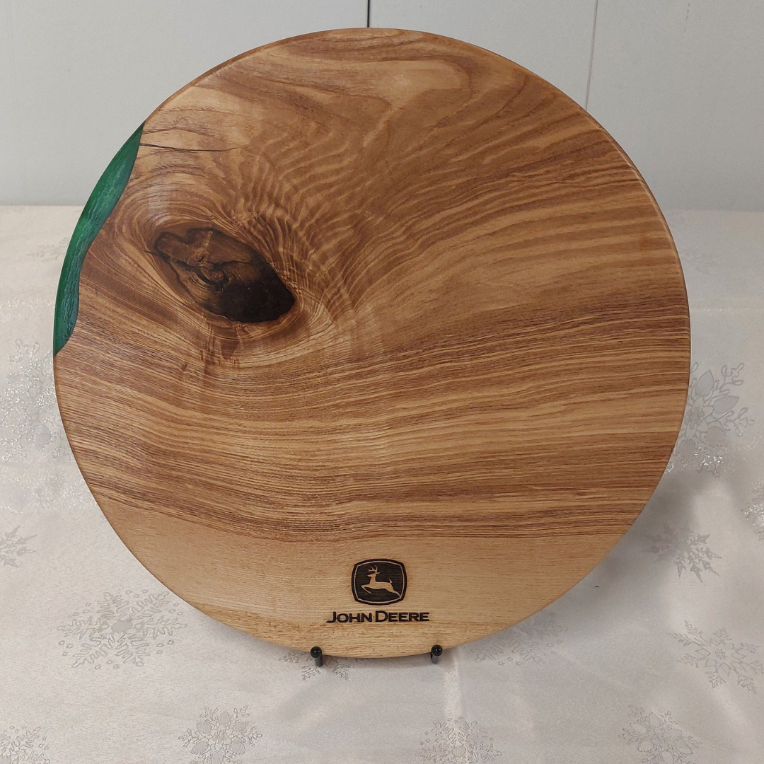 John Deere Round Board handcrafted by Woodstock NI