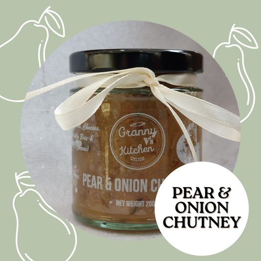 Pear and onion chutney